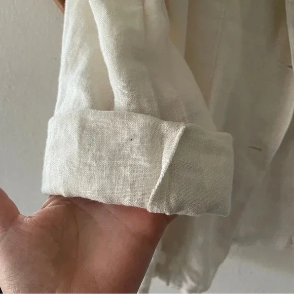 Velvet by Graham & Spencer Linen Blazer Sz XS - Picture 4 of 10